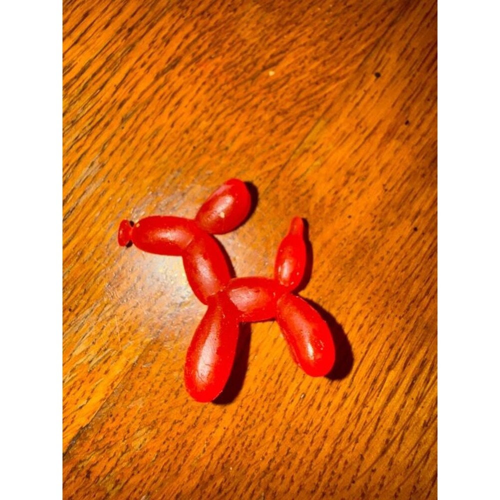 Squishy balloon animal trinket toy